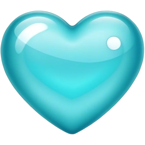 Aqua Heart emoji