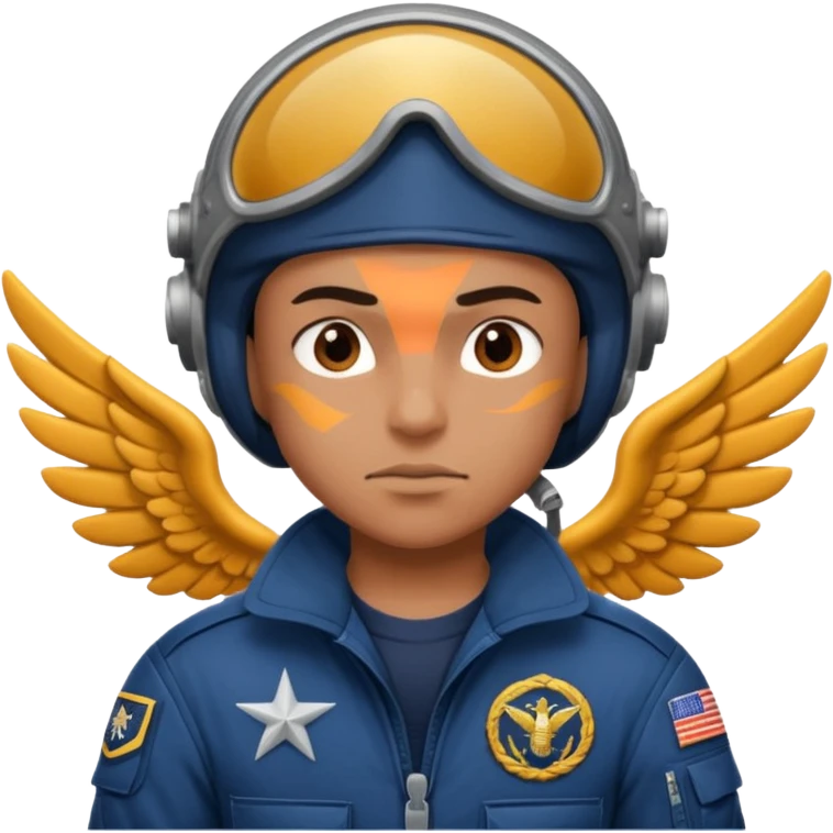 serious fighter of the navy emoji