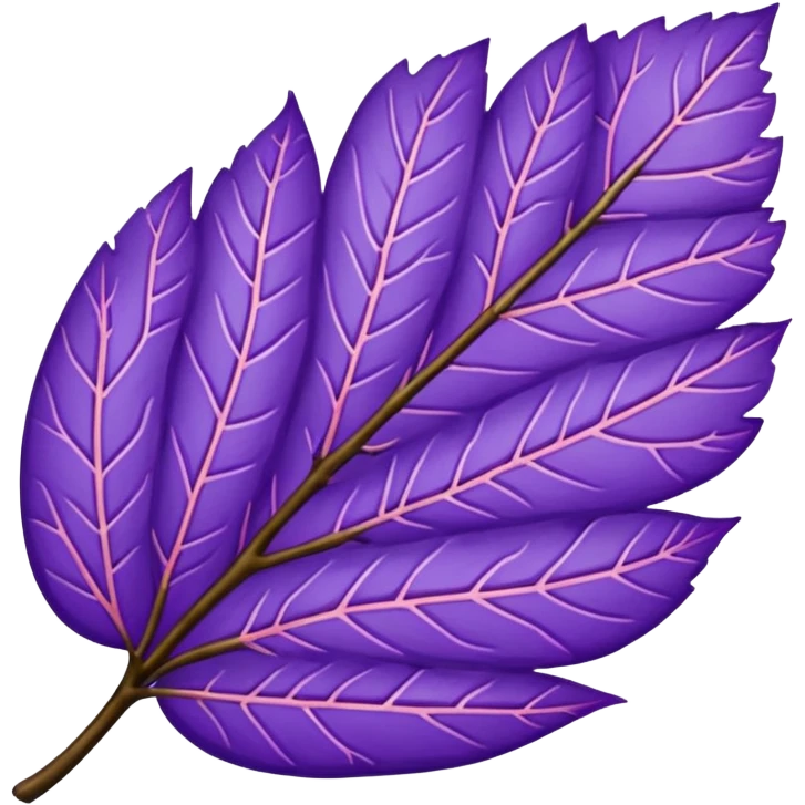 make a purple sakura leaf emoji