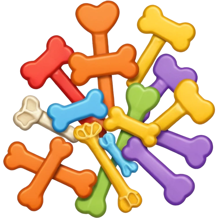 bouquet of dog treats bones  emoji