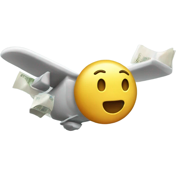 Flying money emoji