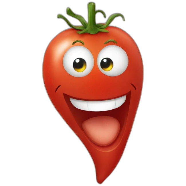 Smile tomato emoji
