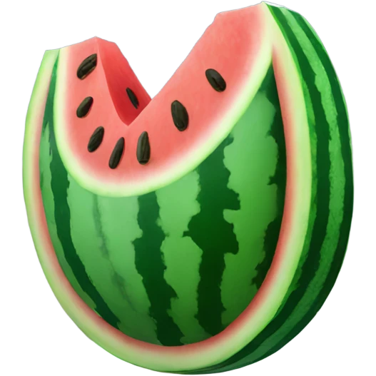 Watermelon in winter emoji