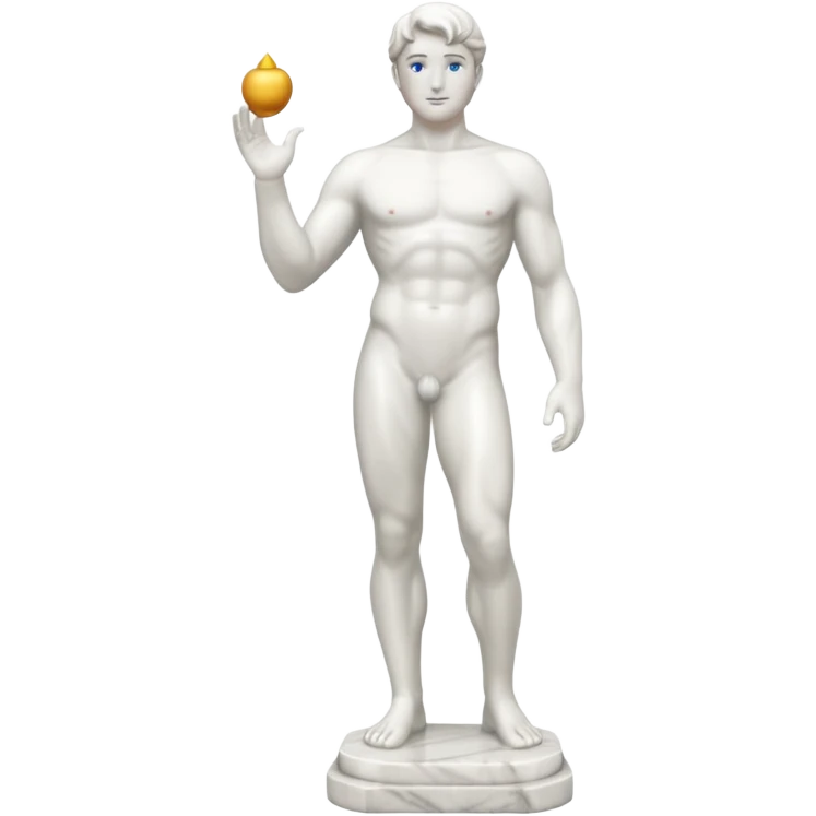 a marble man statue full body emoji