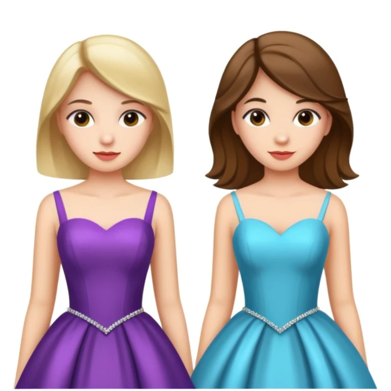 girls in a prom emoji