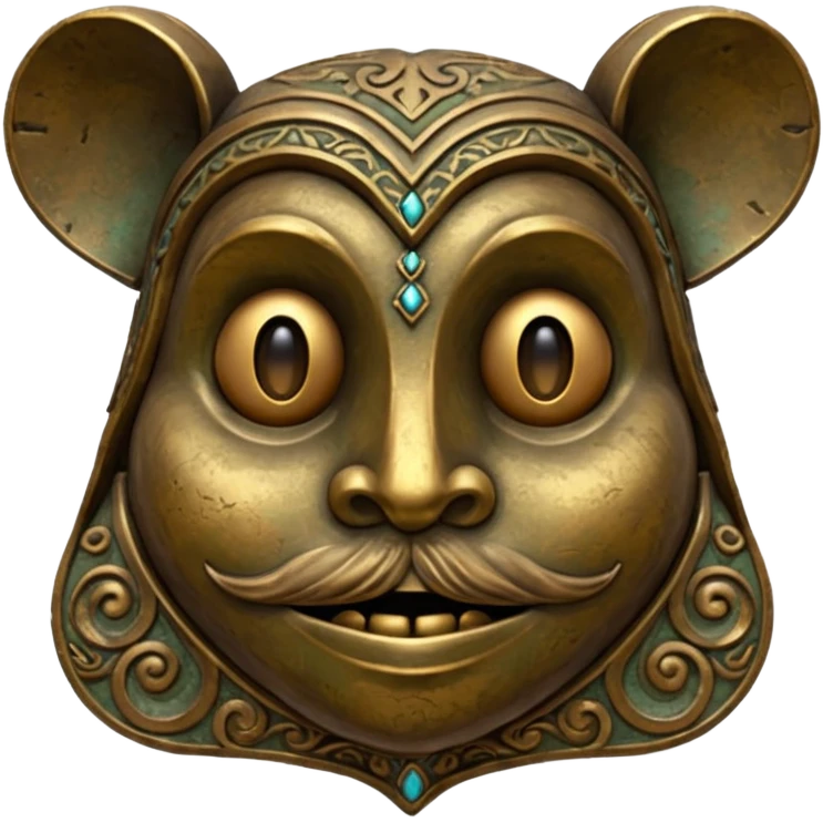 anthromorphic bronze artifact emoji