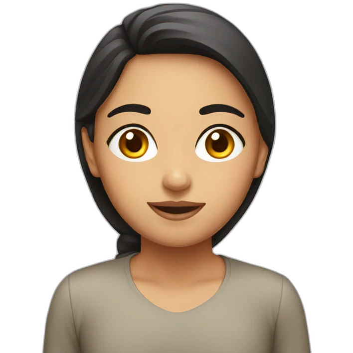 Pakistani girl large face emoji