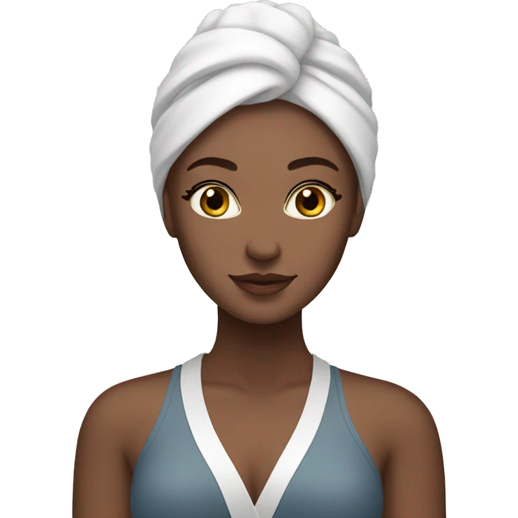 White girl at spa emoji