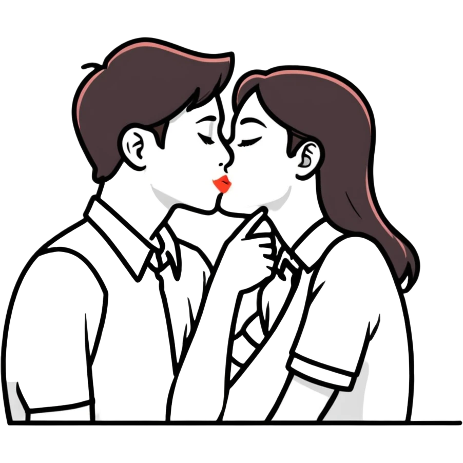 Kissing emoji