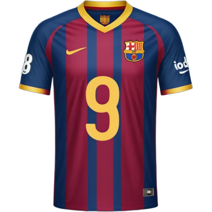 buat custom barcelona nama tasya nomor punggung 29 emoji