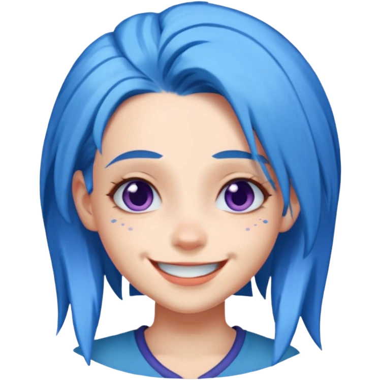 Jinx smiling at you with tricky challenging face emoji