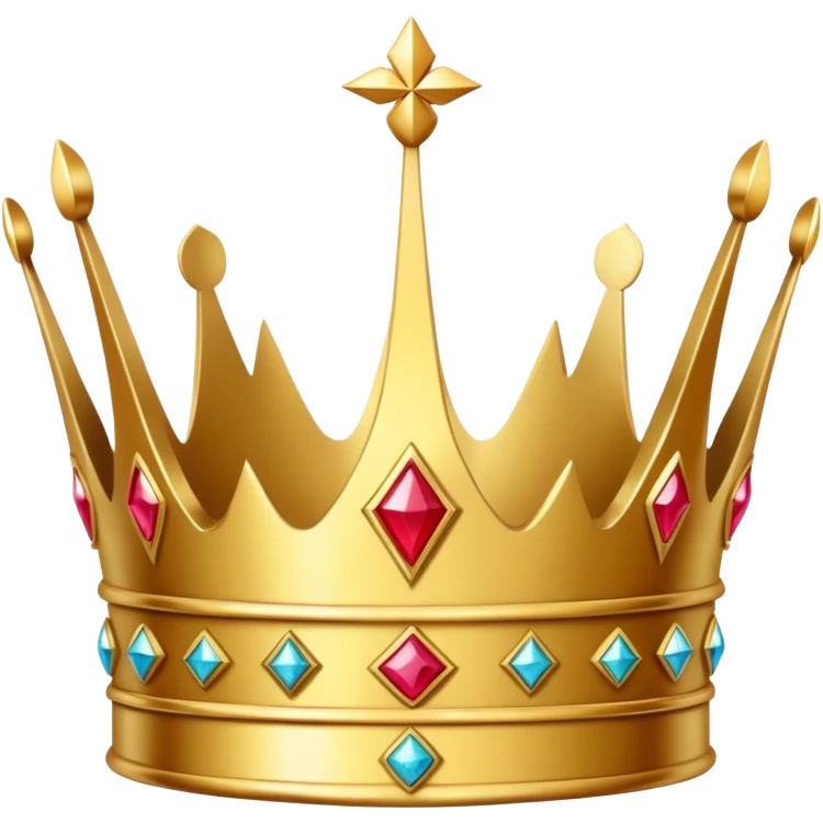 a crown with three points emoji