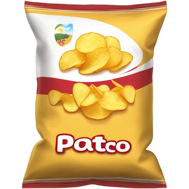 potato chips bag emoji