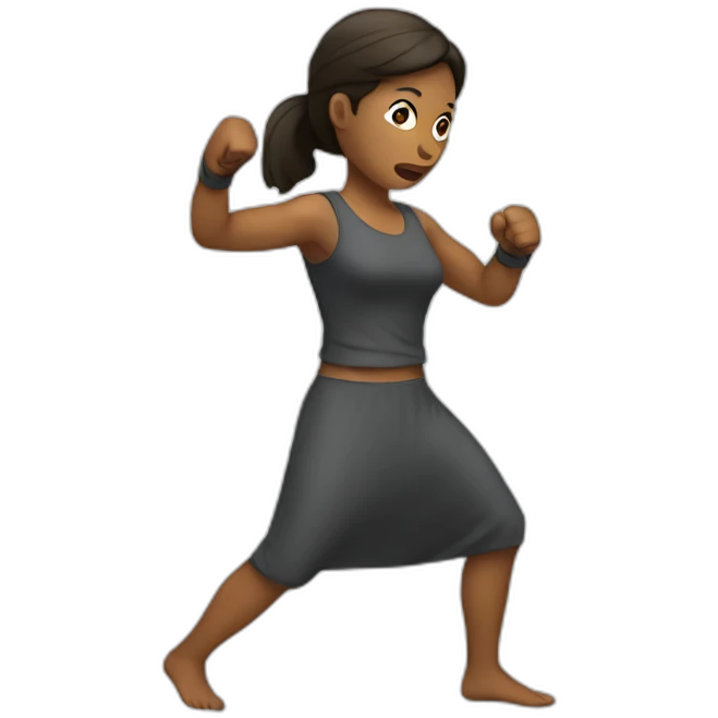 woman fighting emoji