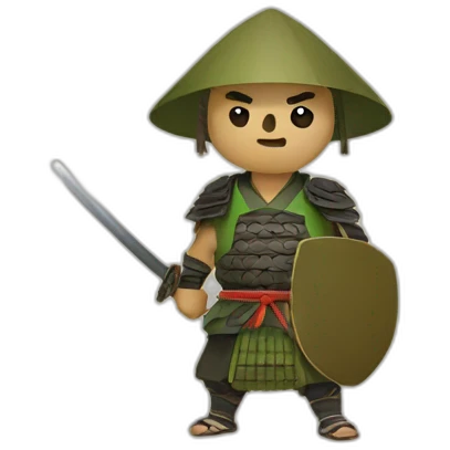 Kiwi samurai emoji
