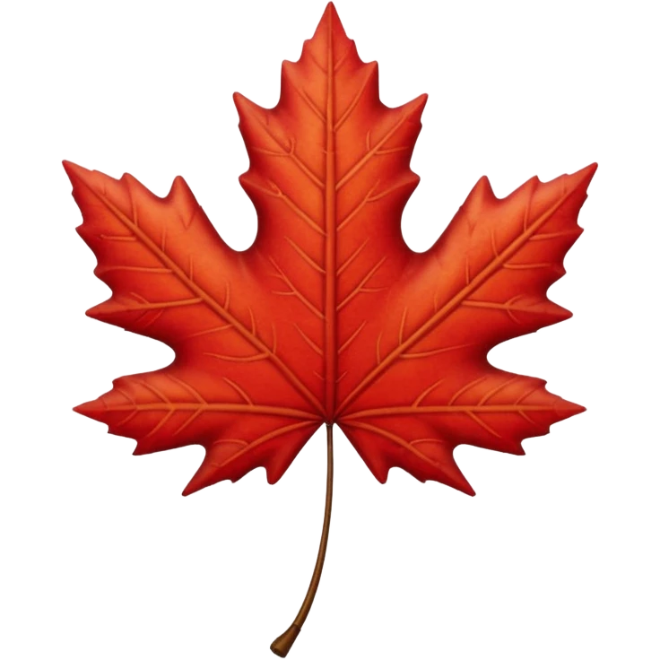 Maple leaf with legs emoji