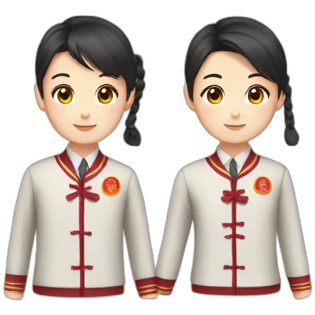 chinese school uniform emoji