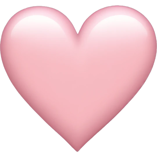plain light pink heart emoji  emoji