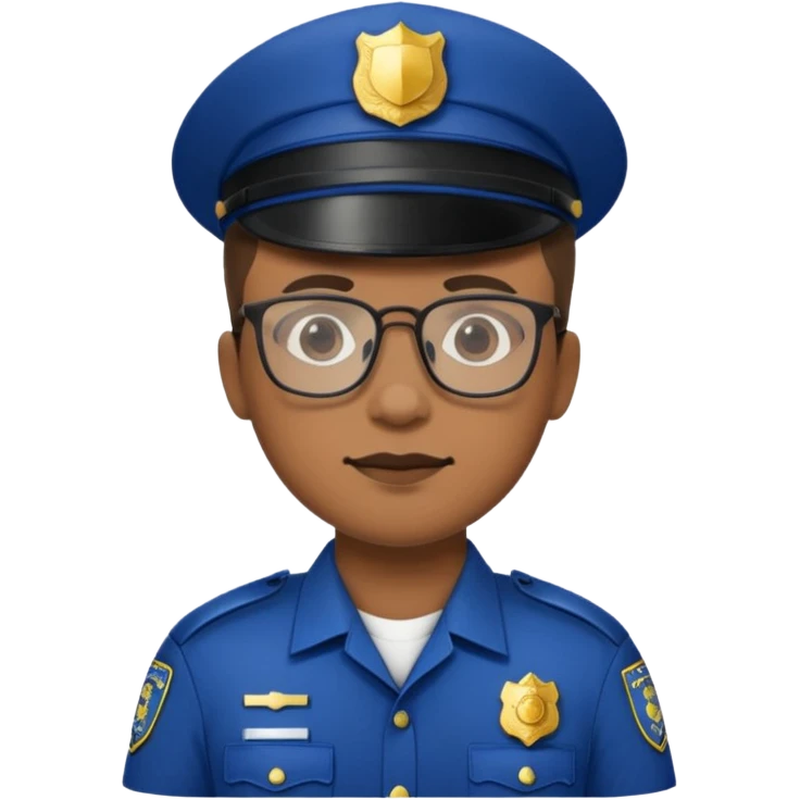 glasses police emoji
