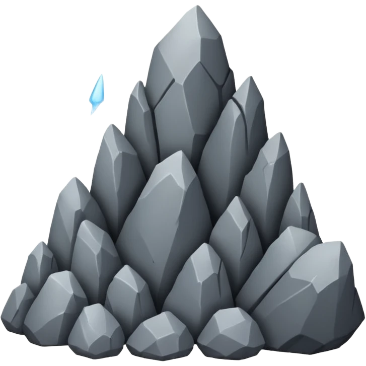 rain of rocks emoji