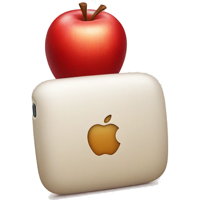 red apple iphone emoji