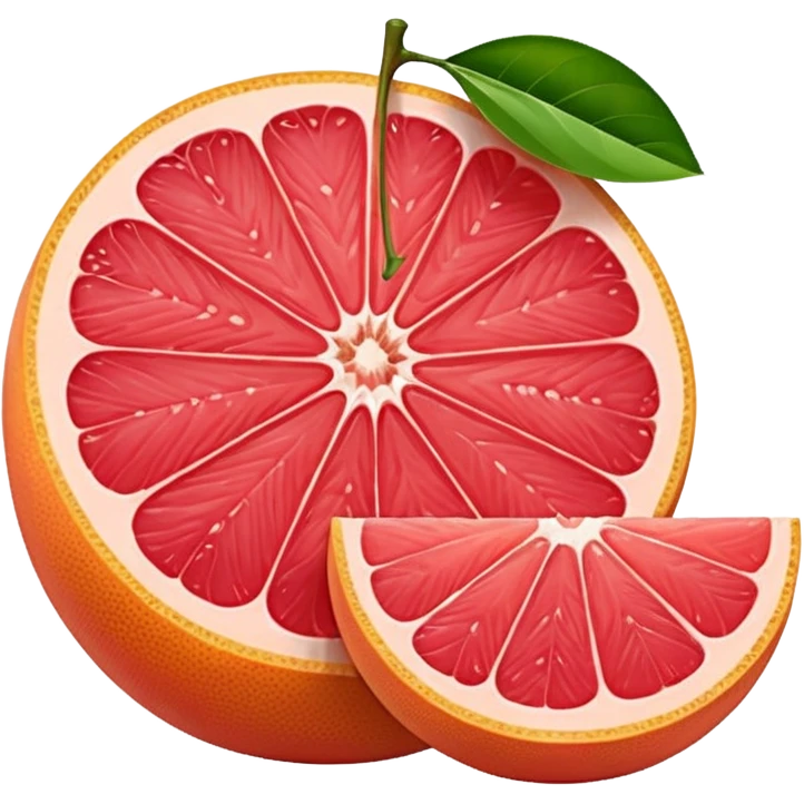 grapefuit with a slice emoji