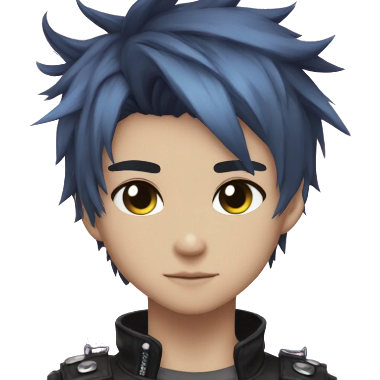 Cute Edgy Attractive Anime Punk Catboy emoji