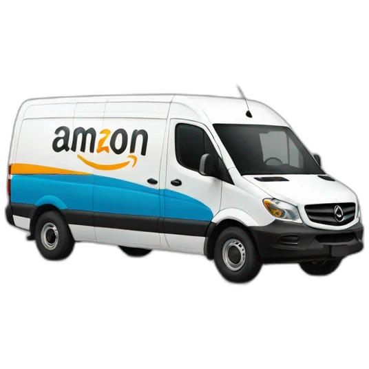 sprinter van WITH AMAZON LOGO emoji