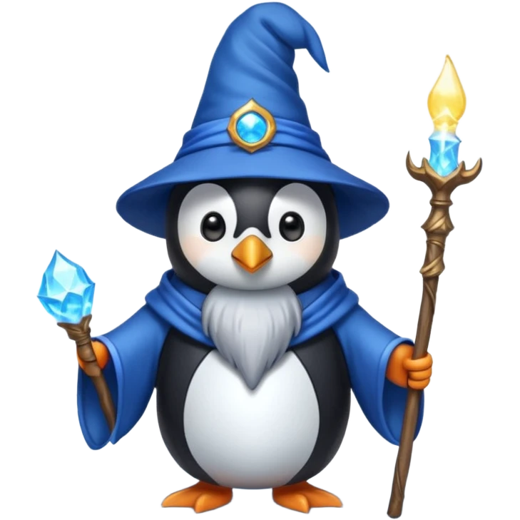 Penguin Wizard emoji