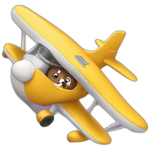 Paresseux sur un avion emoji