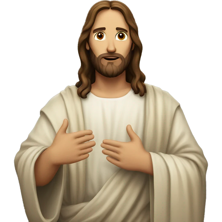 Jesus waiting for us emoji