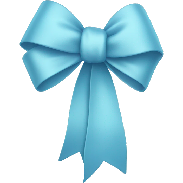 light blue bow emoji