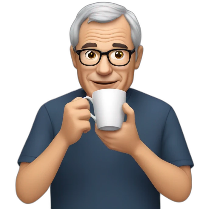 Martin sorell drinking tea emoji