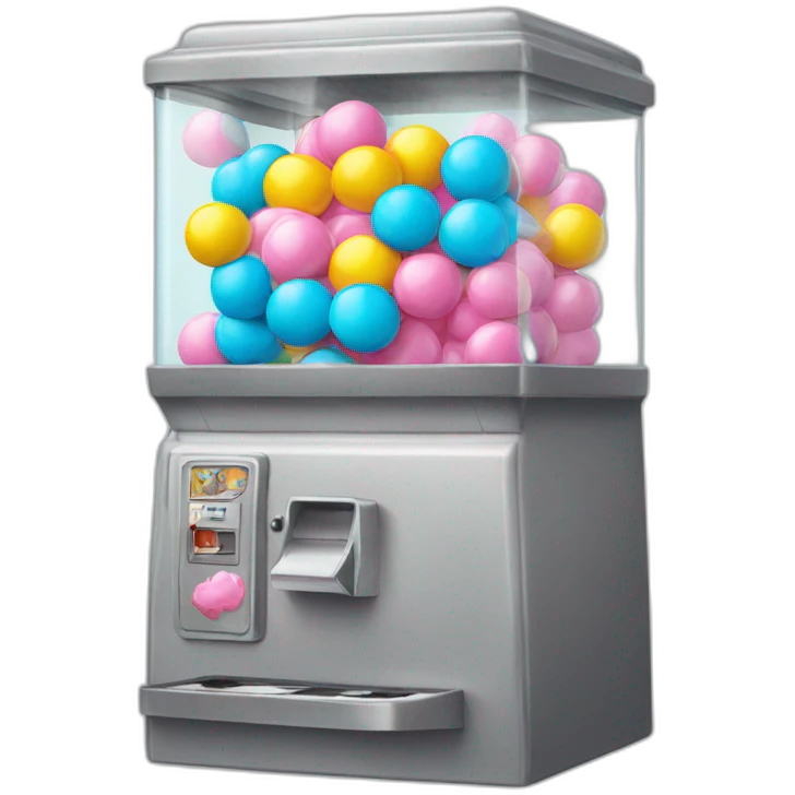 bubble gum machine emoji