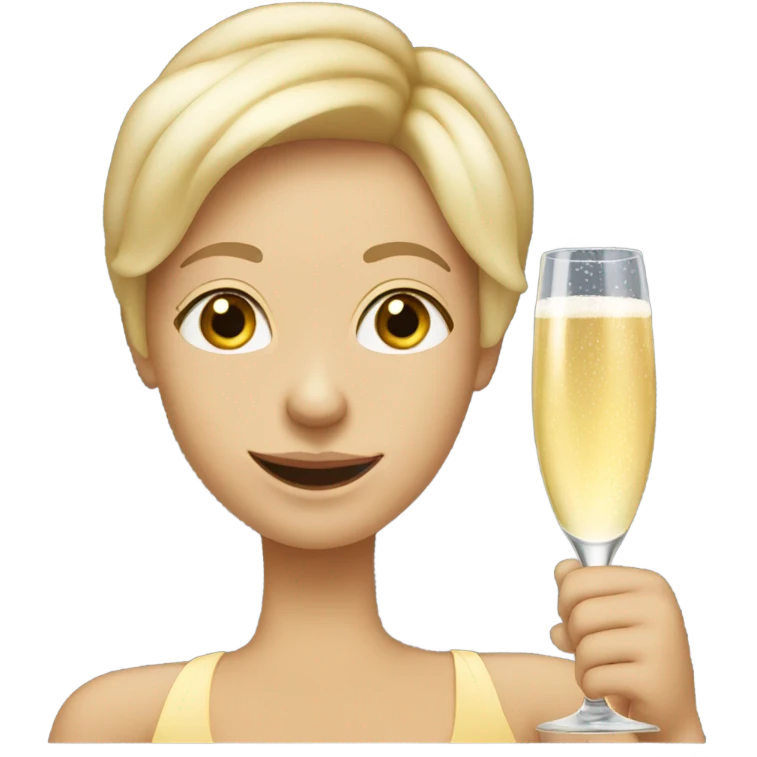 Wink with champagne  emoji