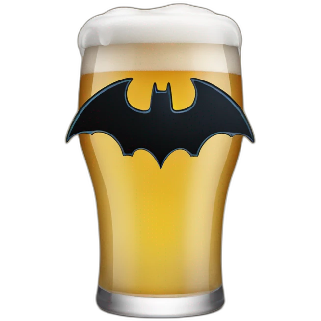 Batman drink beer emoji