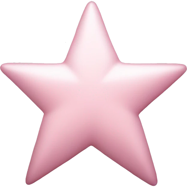pale pink star sparkle emoji