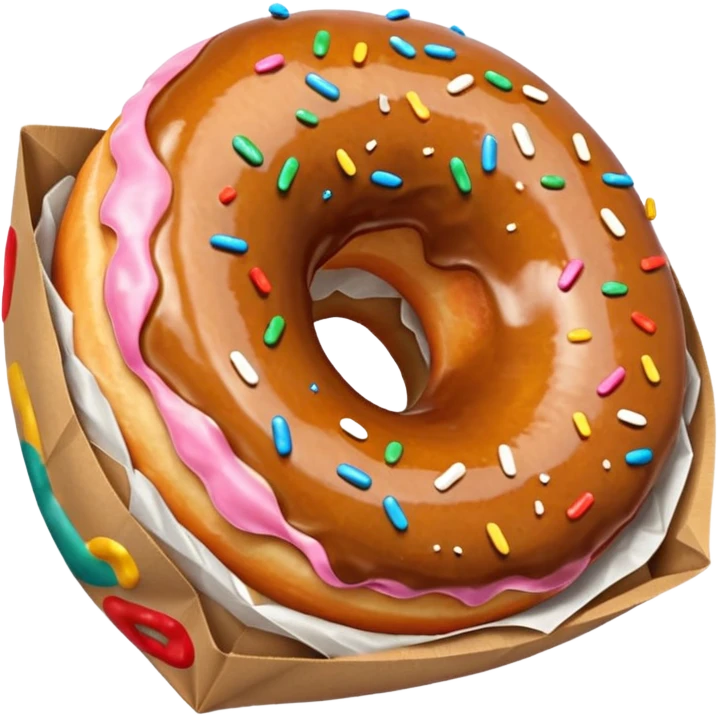 donut in paper bag emoji