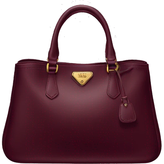 maroon prada bag emoji