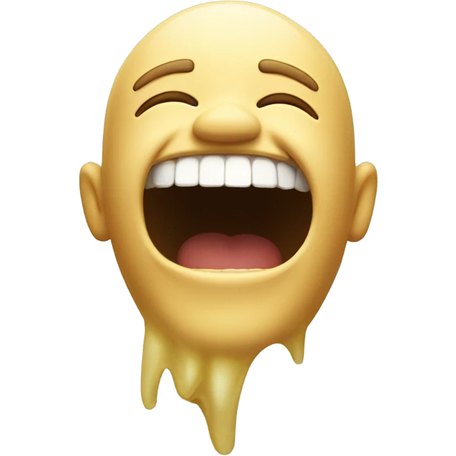 Golden tooth smiling with a golden tooth emoji