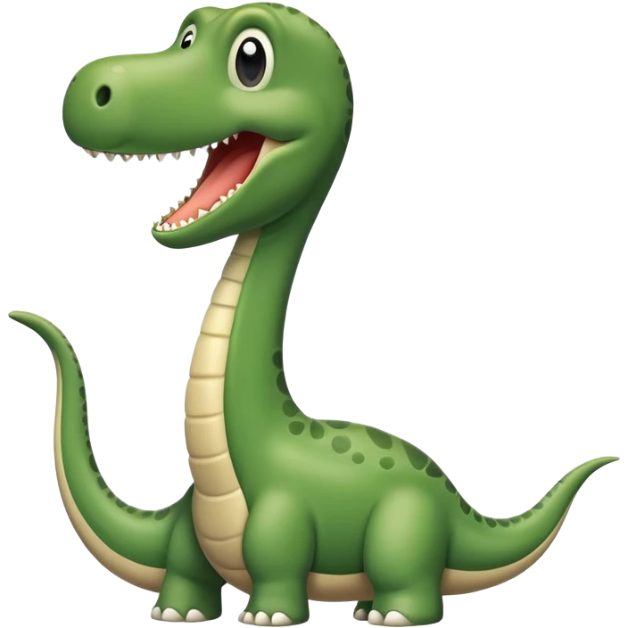 phallic-shaped diplodocus neck emoji with light humor, no text emoji
