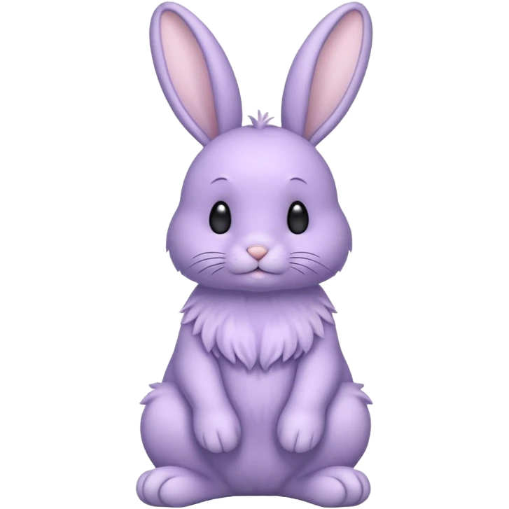 A Lavender bunny 🐰 emoji