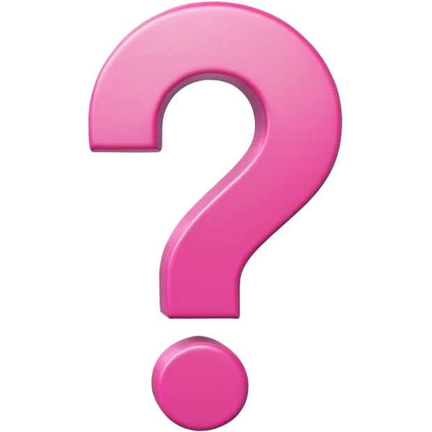 pink question  emoji