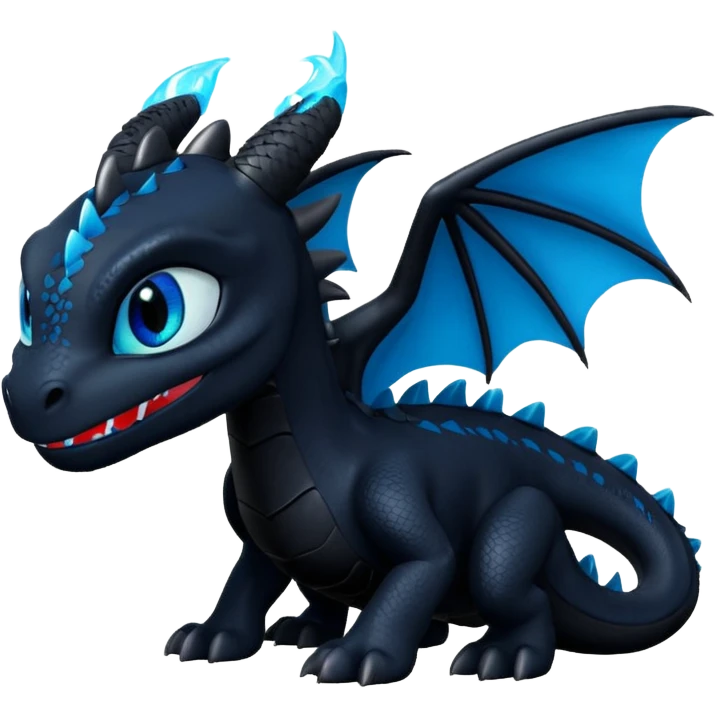 Dragón negro furia nocturna how to train your dragon emoji