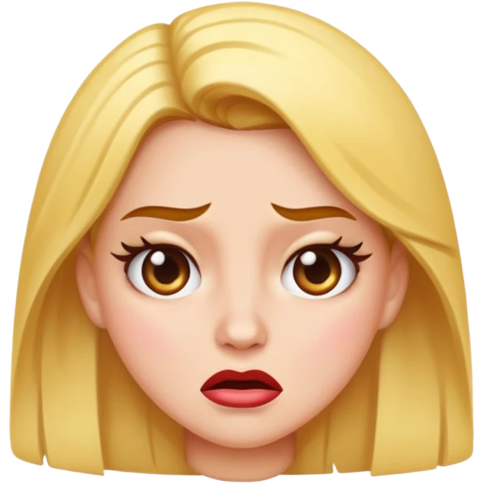 Upset diva emoji