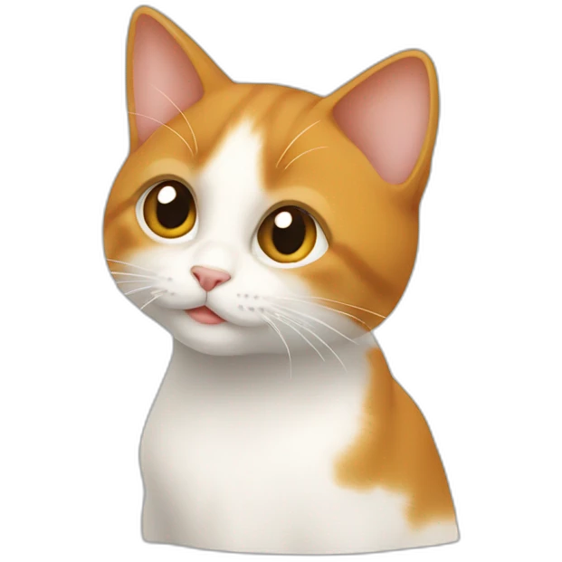 BEBE CHAT ROUX ET BLANC emoji
