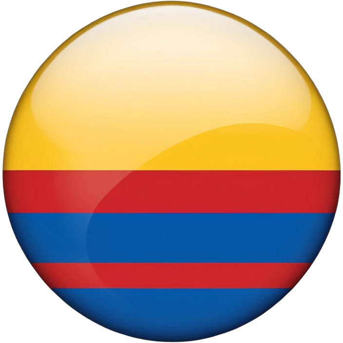 Colombia flag as a round button emoji