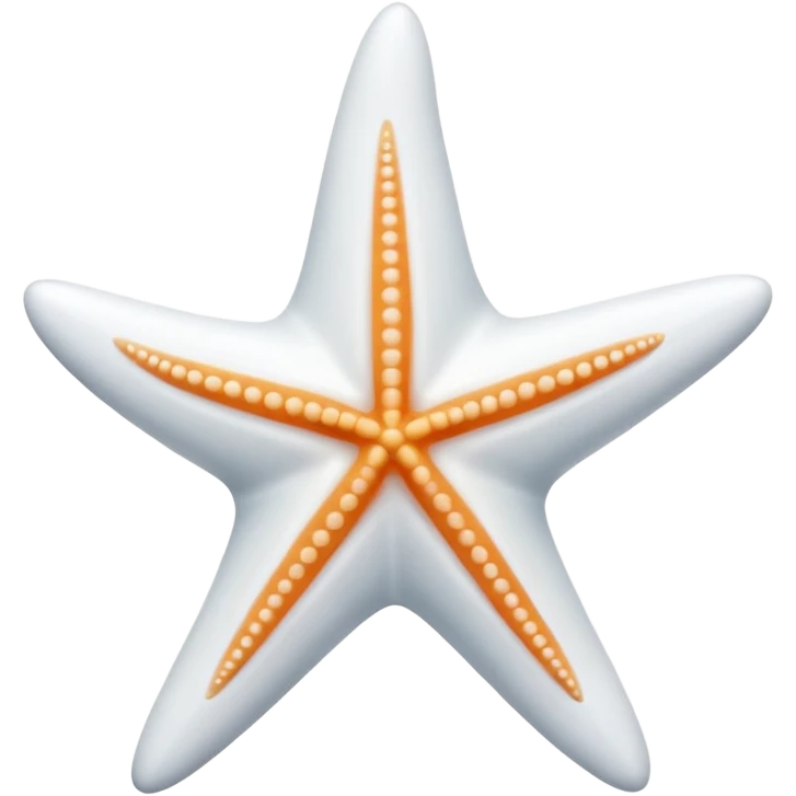 luxury all white starfish emoji
