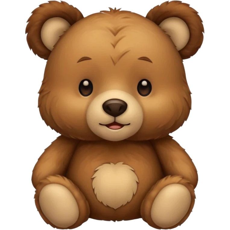 teddy bear with perked ears emoji