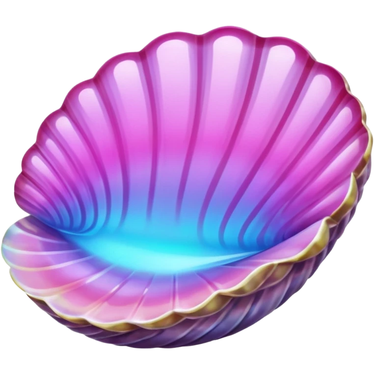 pink crystal clam emoji